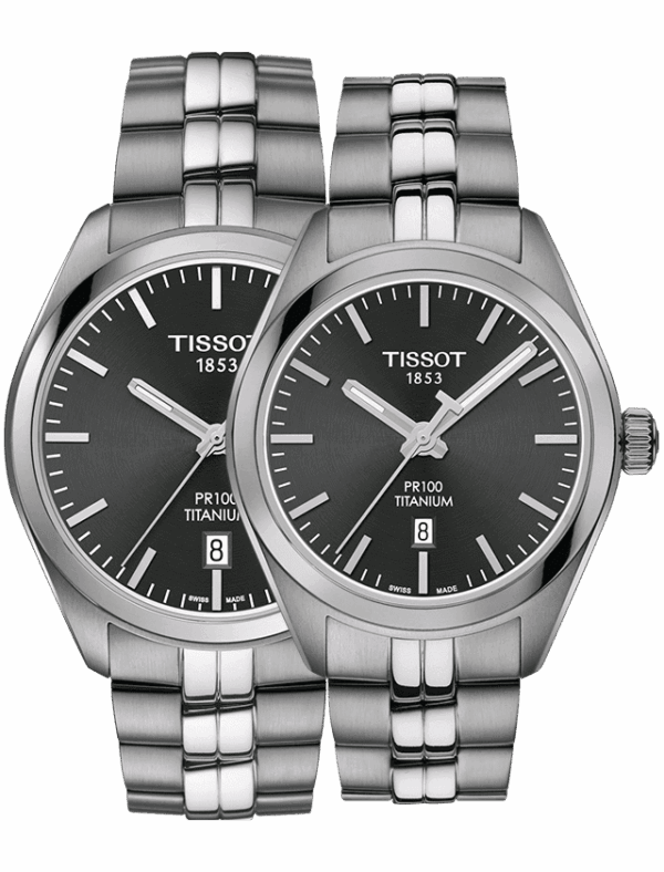 TISSOT PR 100 TITANIUM QUARTZ T101.410.44.061.00-T101.210.44.061.00